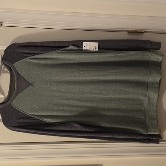 SONOMA BRAND MEN'S BIG AND TALL SOFT CREWNECK GREEN & GRAY SHIRT SIZE XL TALL - Picture 2 of 13